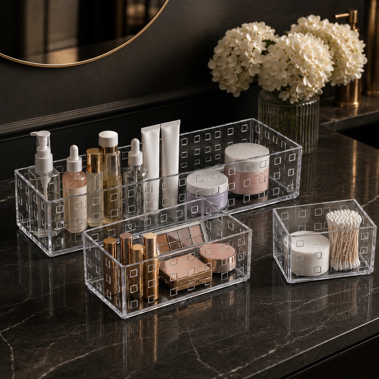Clear Multipurpose Storage Organizer Bin