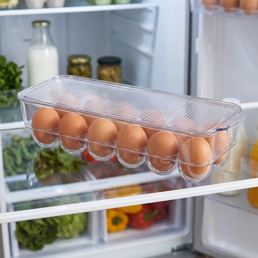 Clear Egg Storage Container with Lid