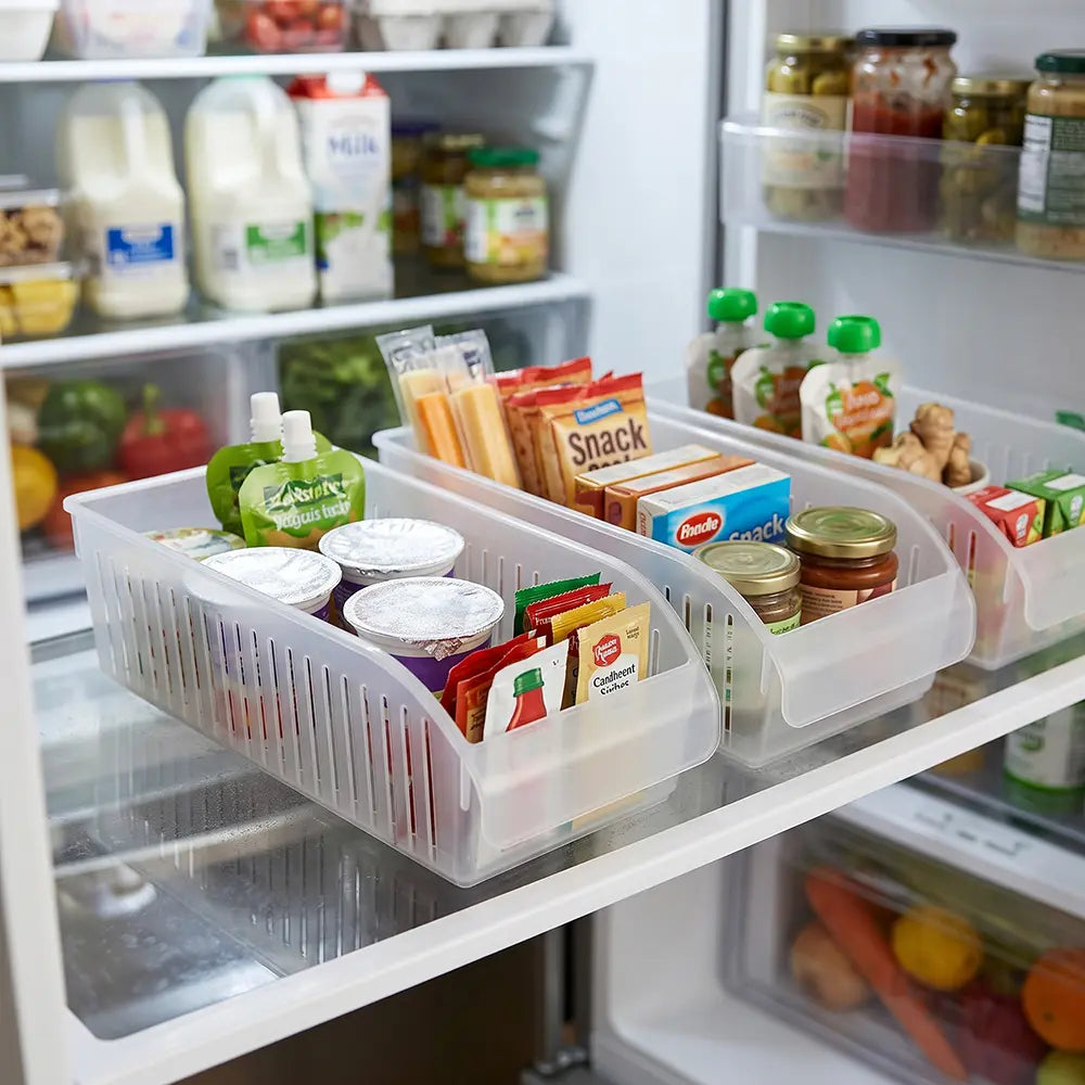 Clear Refrigerator Storage Canister