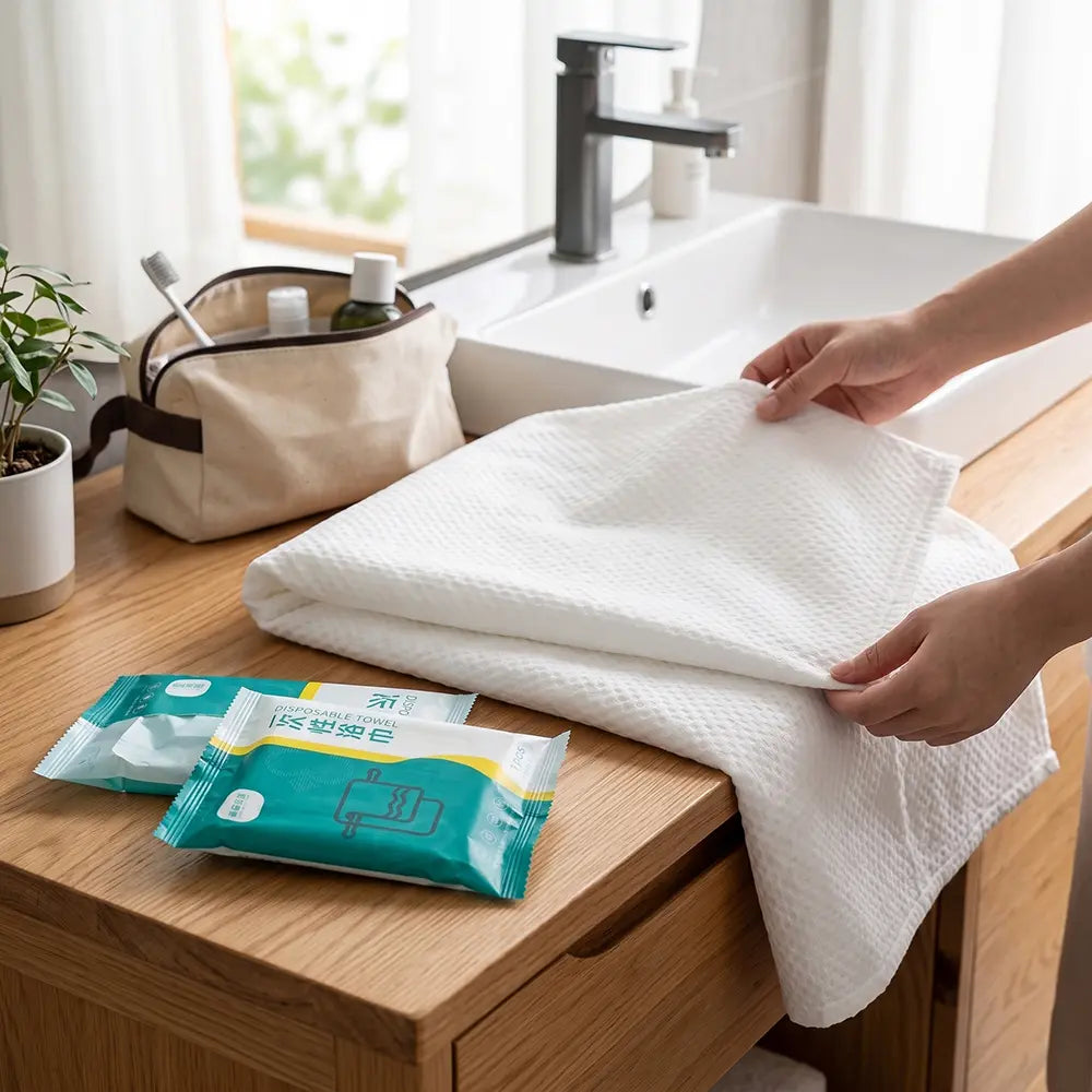 Compact Disposable Bath Towel