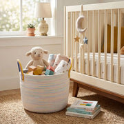 Cotton Rope Storage Basket with Handles