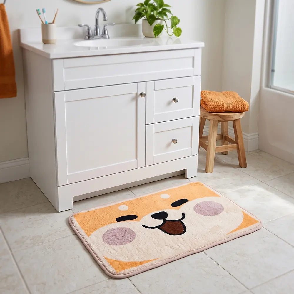 Cute Animal Face Mat