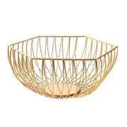 GOLD MAJESTIC IRON STORAGE BASKET