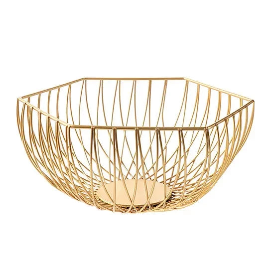 GOLD MAJESTIC IRON STORAGE BASKET