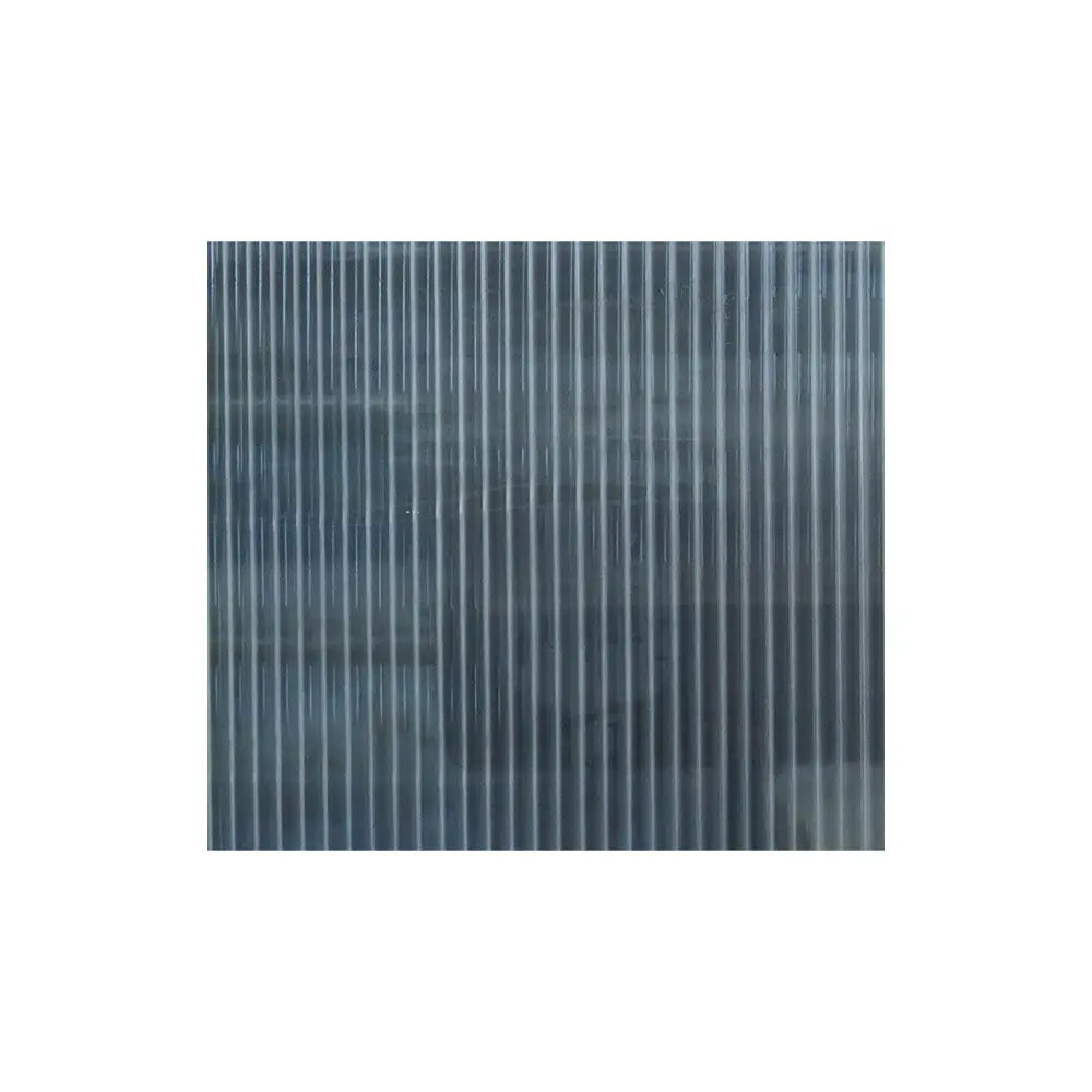 Dark Reeded Glass Privacy Sticker – Smoked Fluted Window