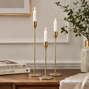 Decorative Gold Candle Stand Set