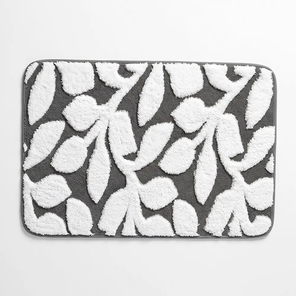 Decorative Leaf Design  Floor Mat