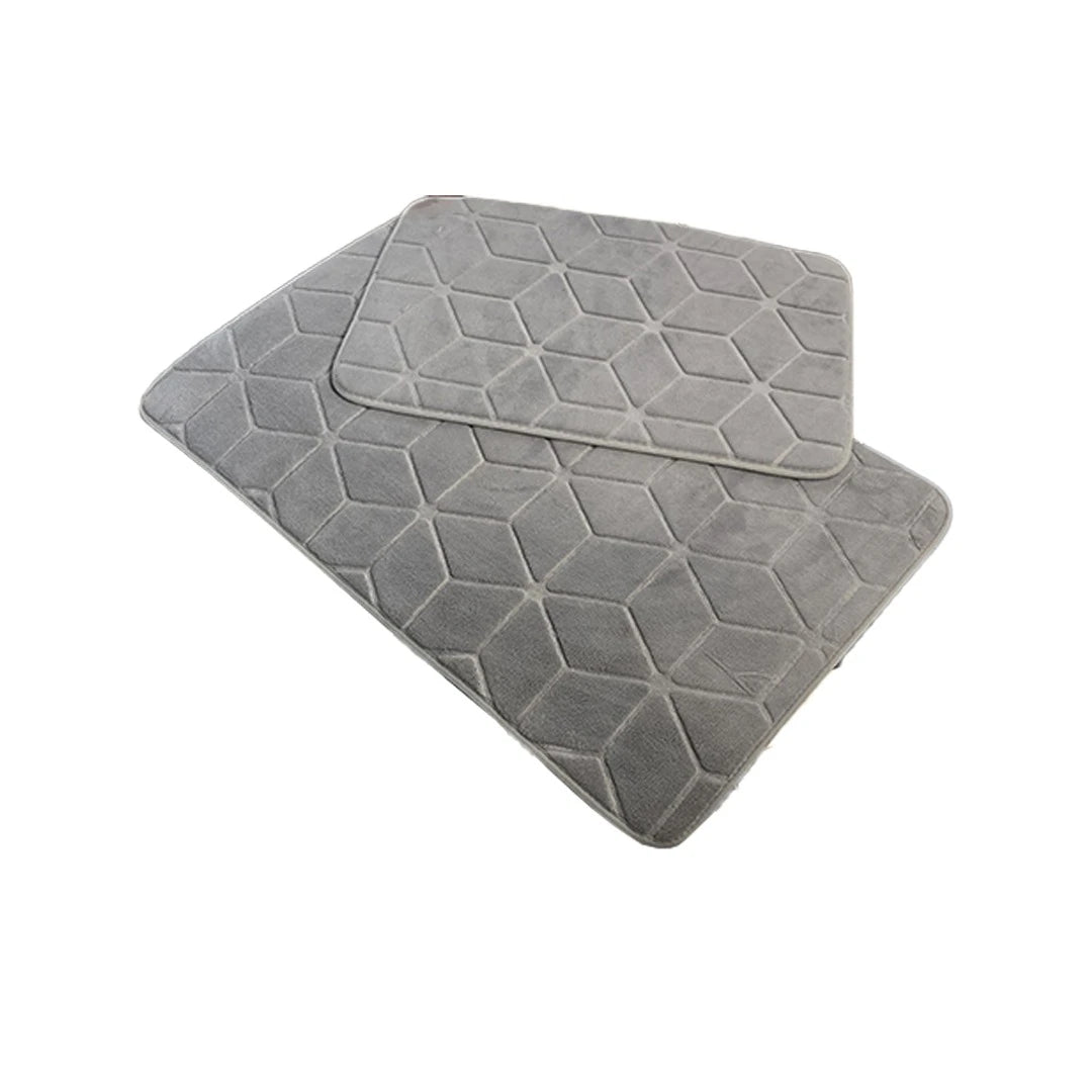 HEXAGRID SOFT ANTI-SLIP DUO BATH RUG SET