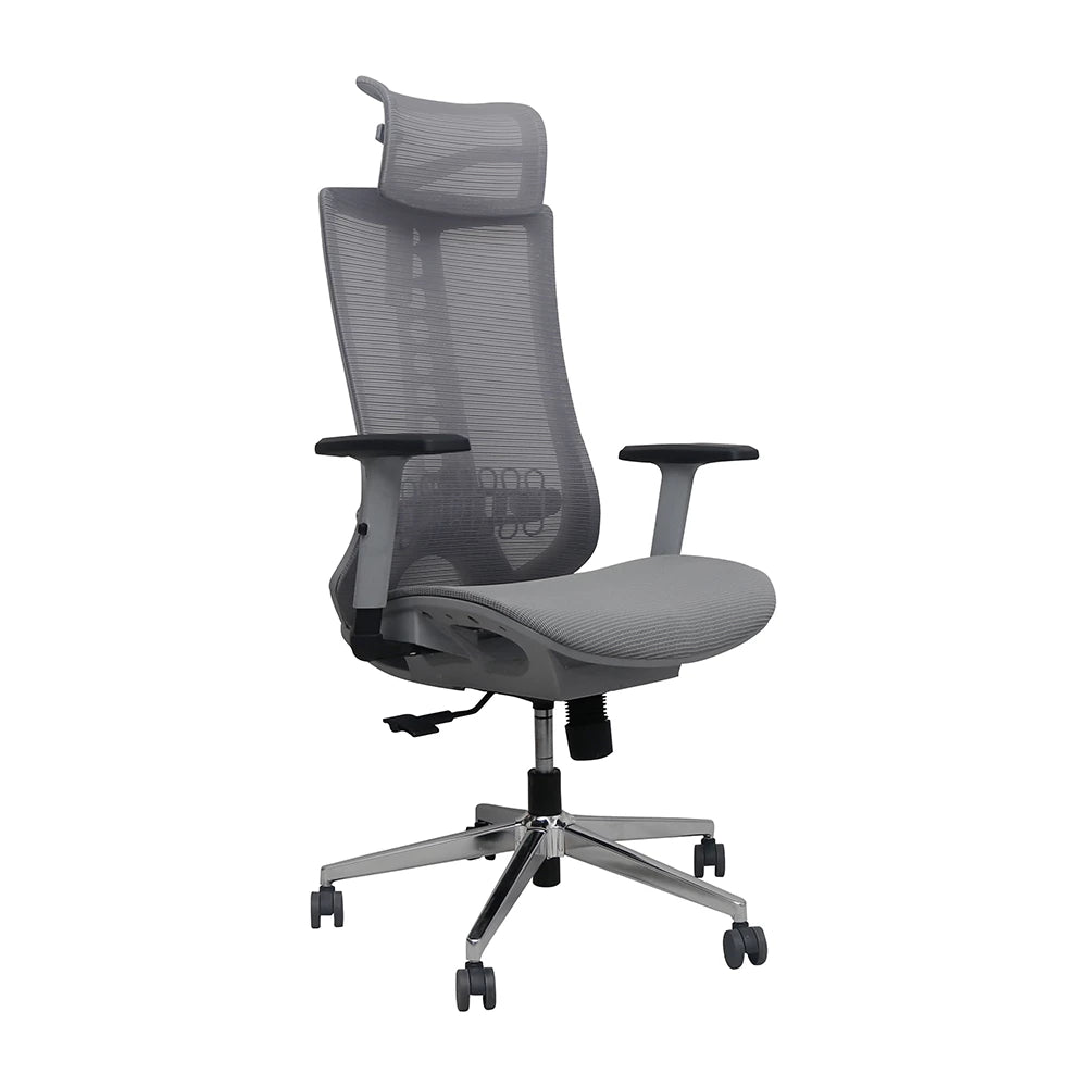 GREY VULCANO HIGHBACK ERGONOMIC OFFICE CHAIR