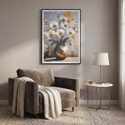 Elegant Orchid Vase Wall Art