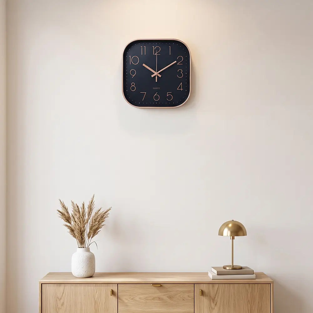 Elegant Square Analog Wall Clock