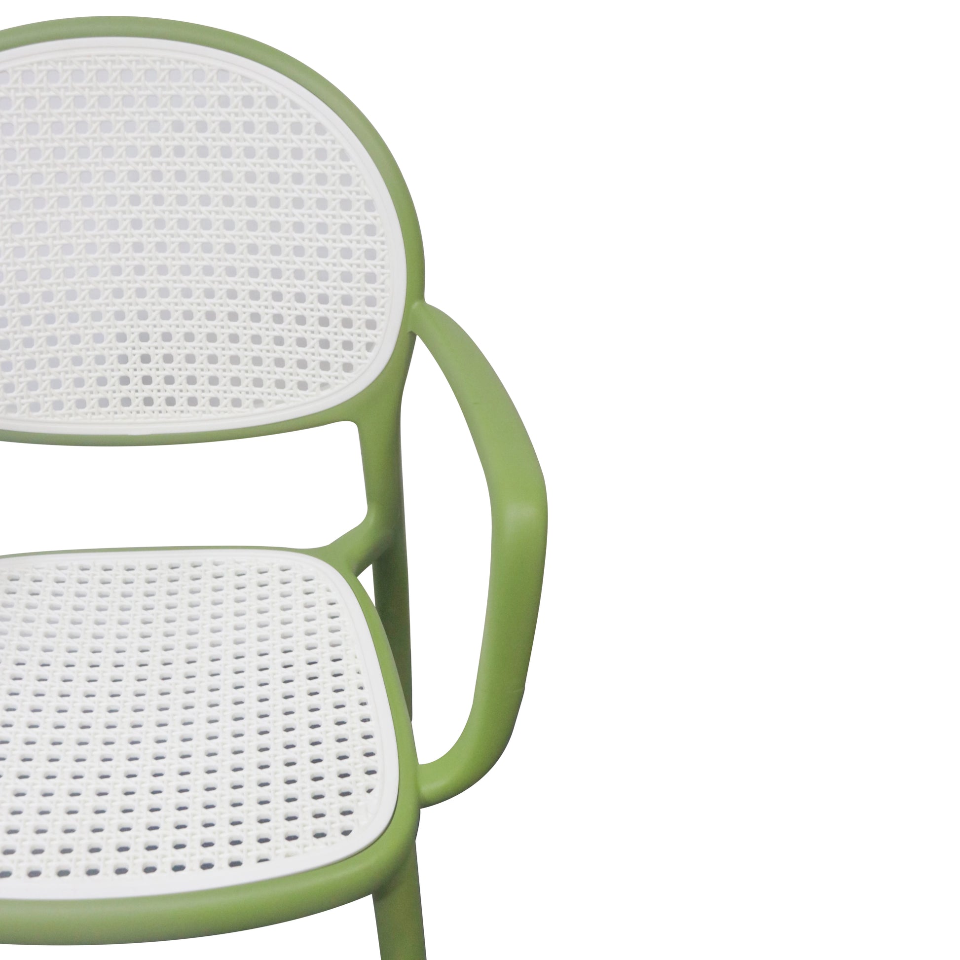 MODERN RATTAN - STYLE PLASTIC DINING CHAIR
