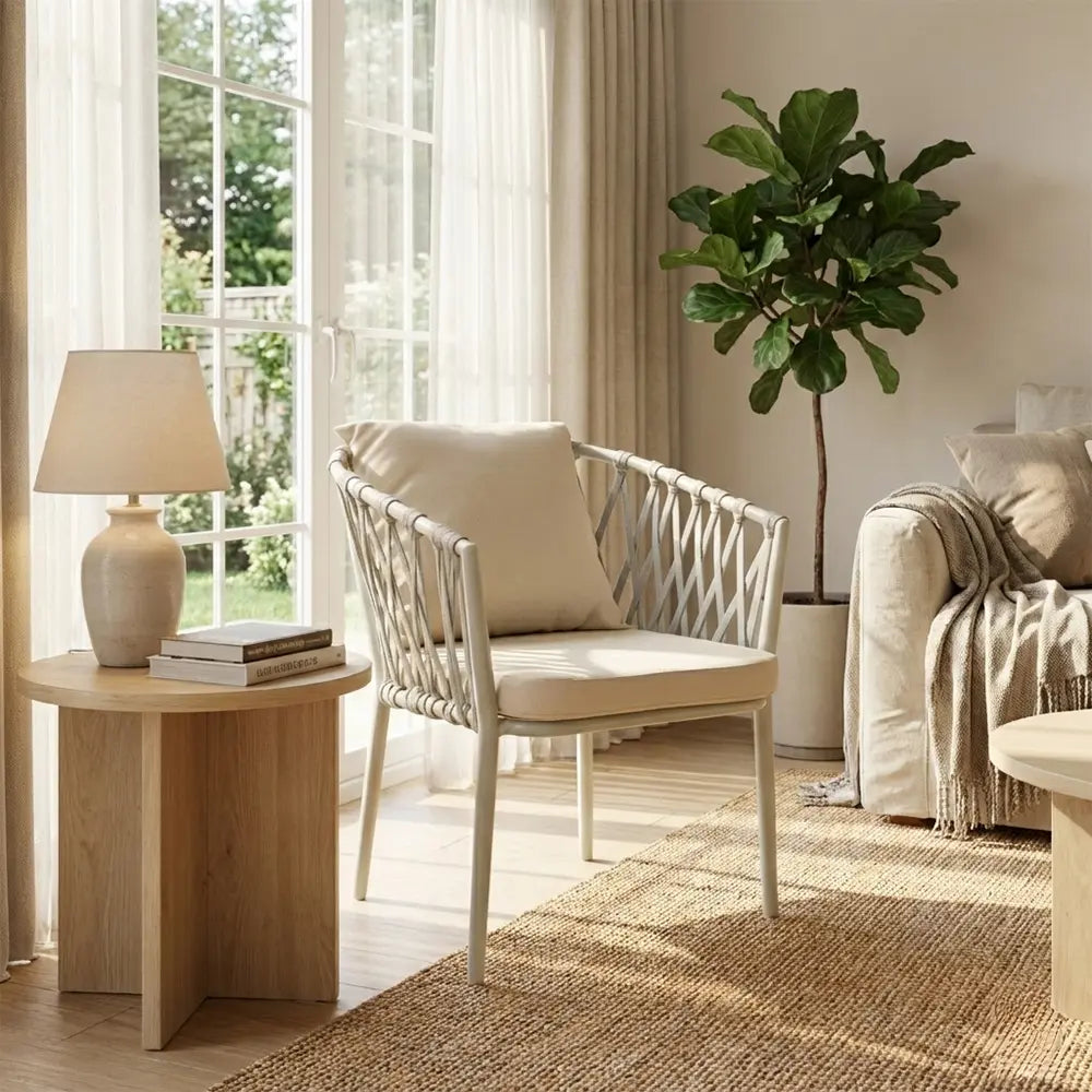 ERICA Modern Outdoor Lounge Chair with Armrests