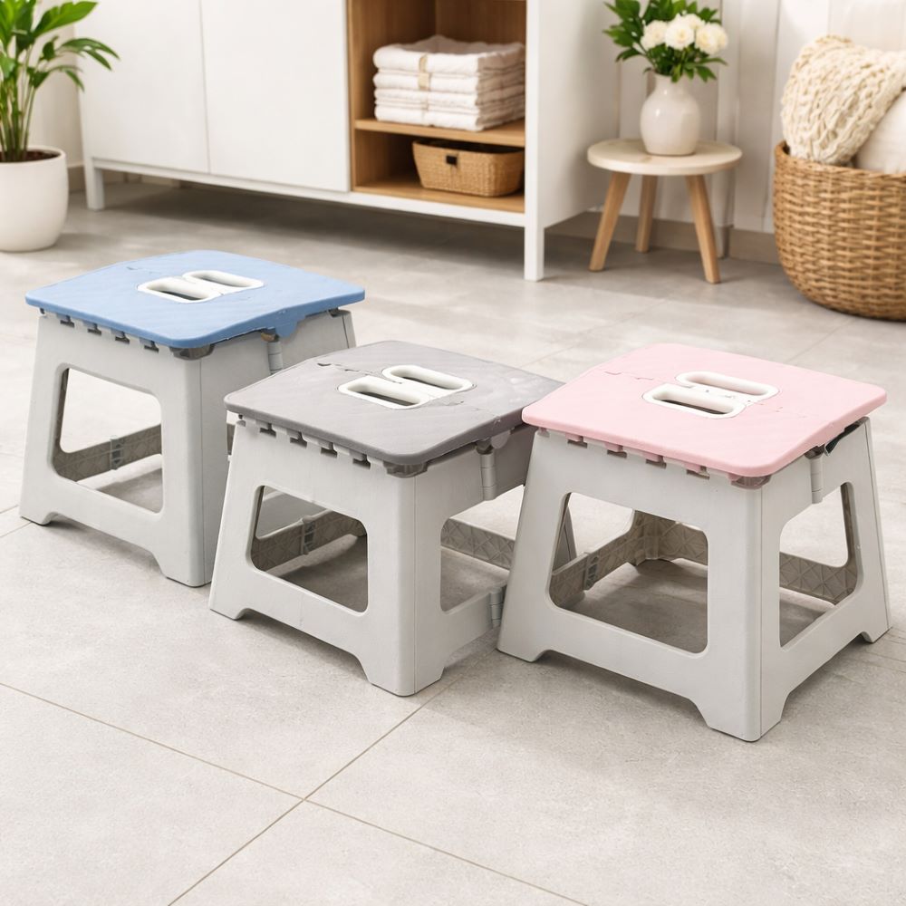 Foldable Plastic Stool with Handle