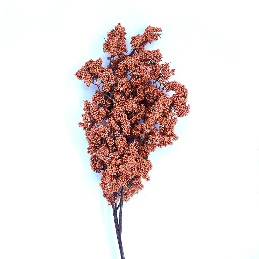 BLISS BERRY ARTIFICIAL BLOOM FLORAL BUNCH - ORANGE