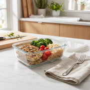 Glass Food Storage Container with Locking Lid