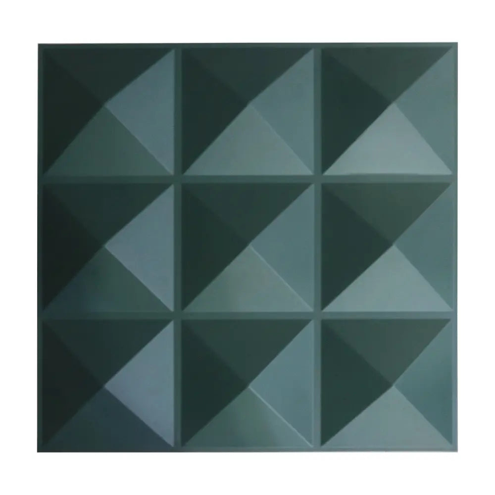 Green Geometric PVC 3D Wall Panel