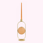 CANDLE HOLDER 80813 - GLIDED CIRCLE COLLECTION