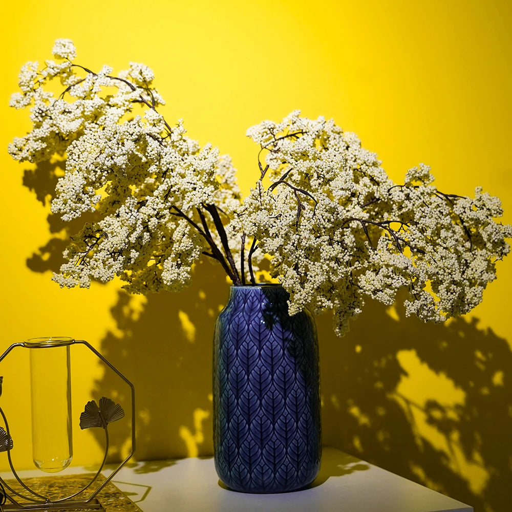 BLISS BERRY ARTIFICIAL BLOOM FLORAL BUNCH - WHITE