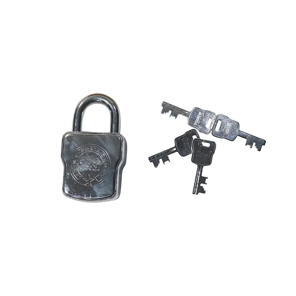 BOSS ATOOT  Heavy-Duty Chrome Padlock with Keys