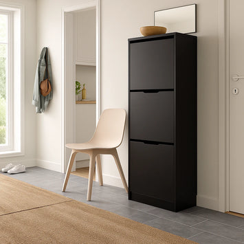 Hidden Shoe Storage Rack - Black
