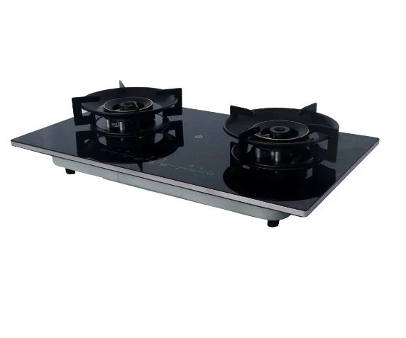 2-BURNER TEMPERED GLASS TOP COOKER HOB (G722-B)