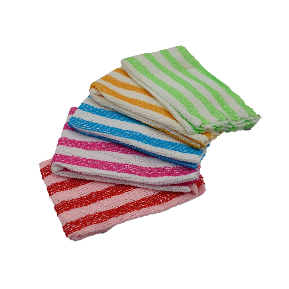 Vibrant Striped Hand Towel Collection – 5pcs