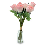 Artificial Soft Pink Rose Bouquet – Artificial Flowers for Home & Office Decoration