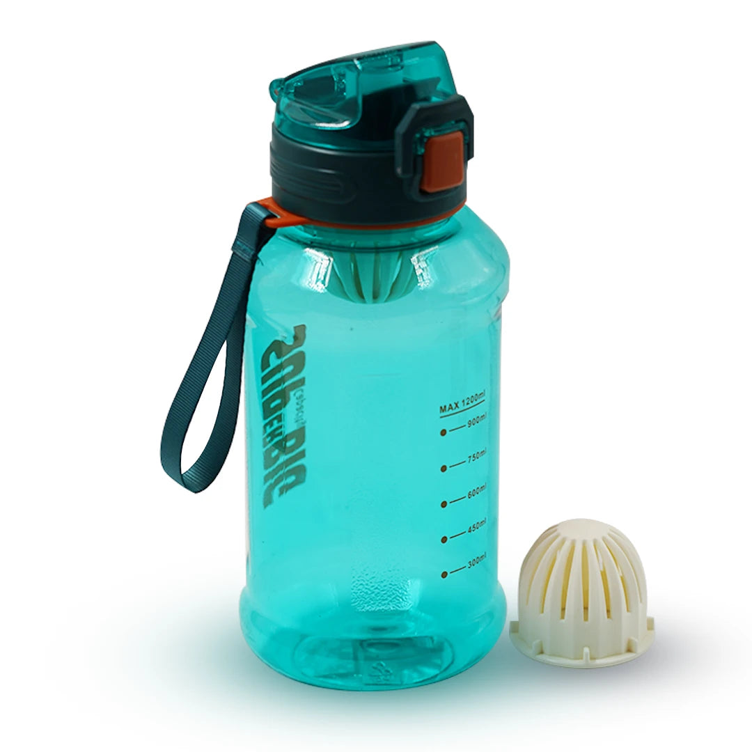 HYDROFLEX LOCK CAP WATER BOTTLE BLUE – 1200ML