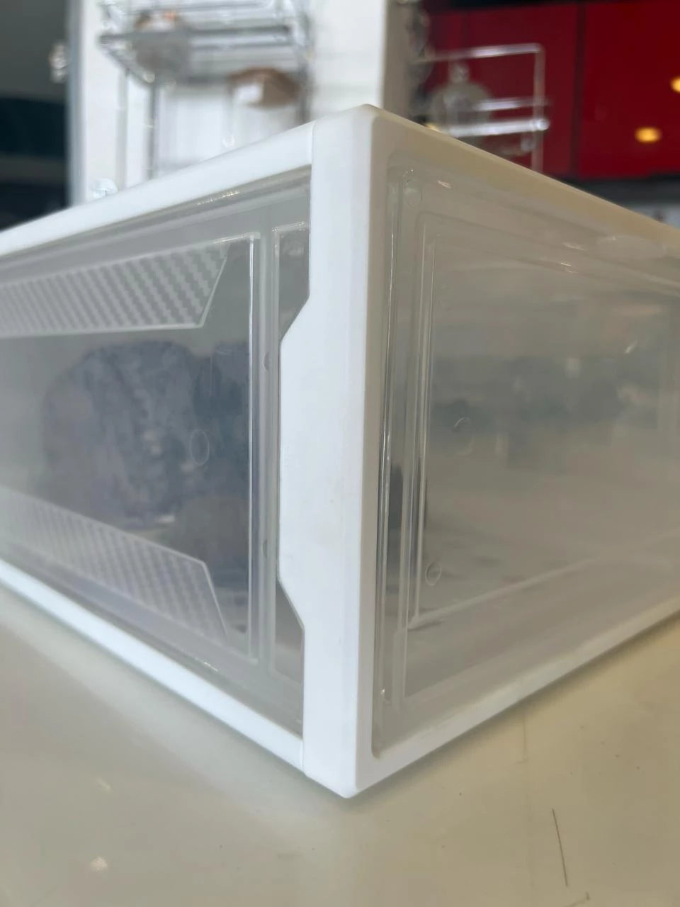 STACKABLE SHOE STORAGE ORGANIZER