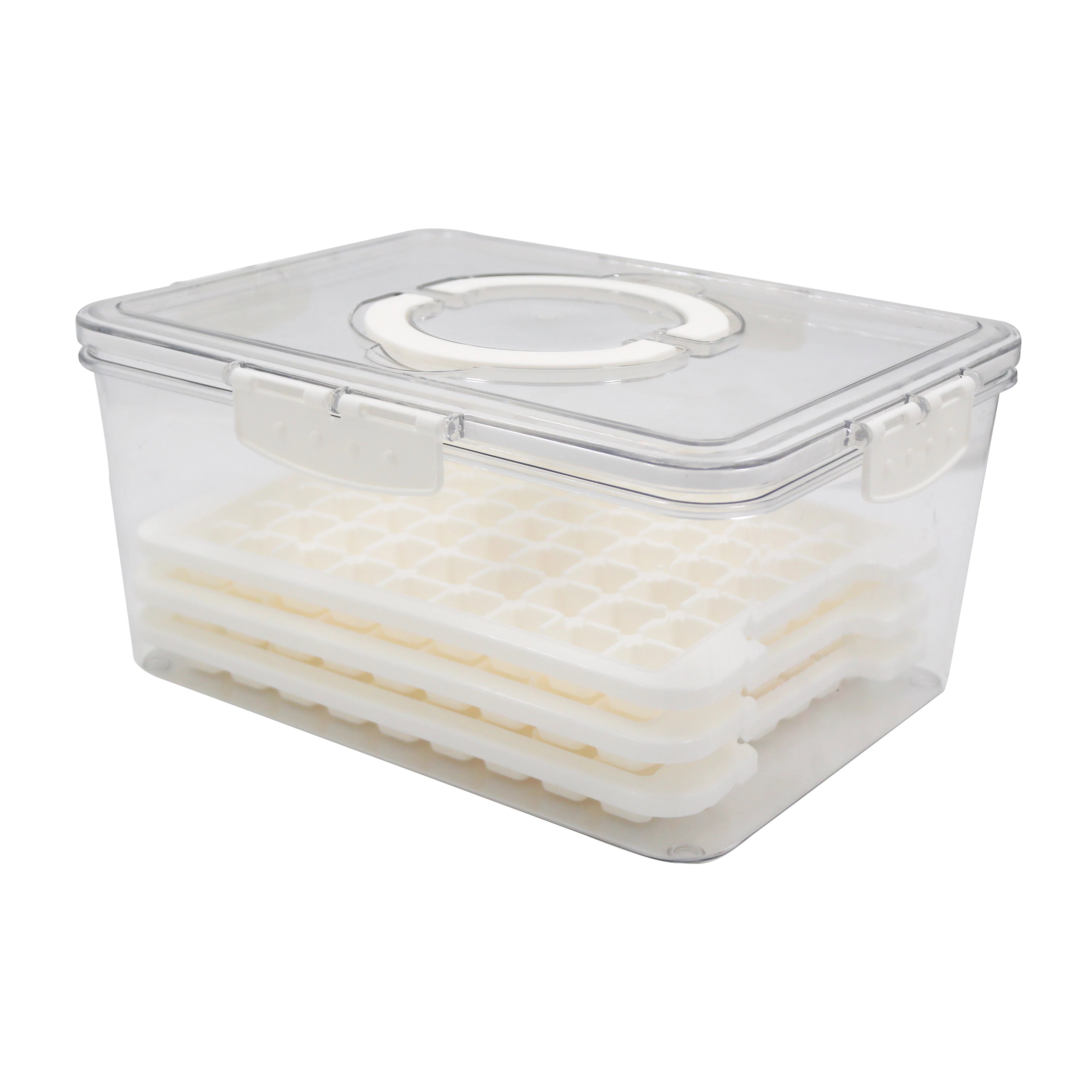 FRIDGE STORAGE CONTAINER WITH ICE CUBE TRAY