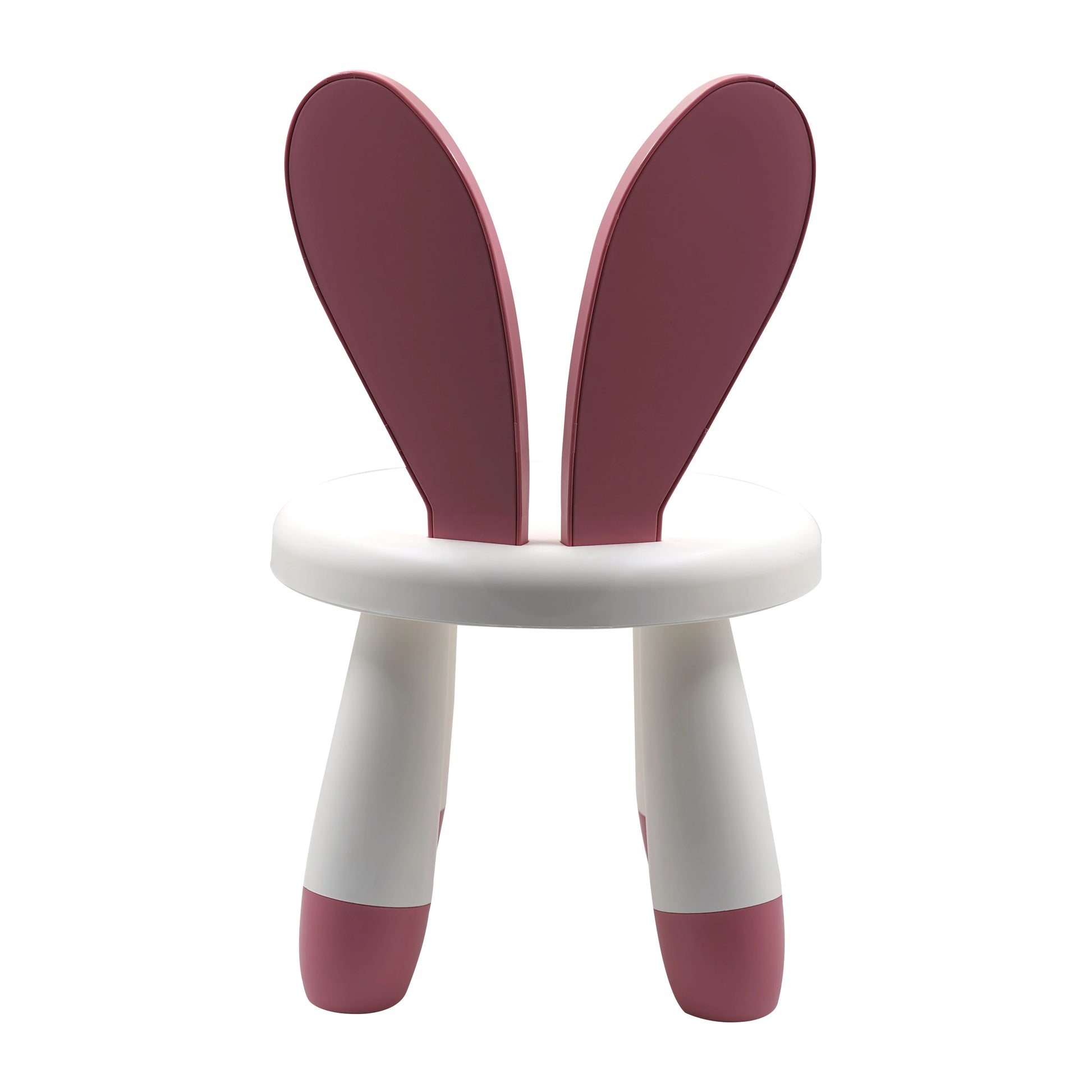 BUNNY EAR CHILD-SAFE PLASTIC KIDS STOOL - PINK