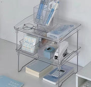 MULTI-PURPOSE FOLDABLE DESKTOP STORAGE RACK