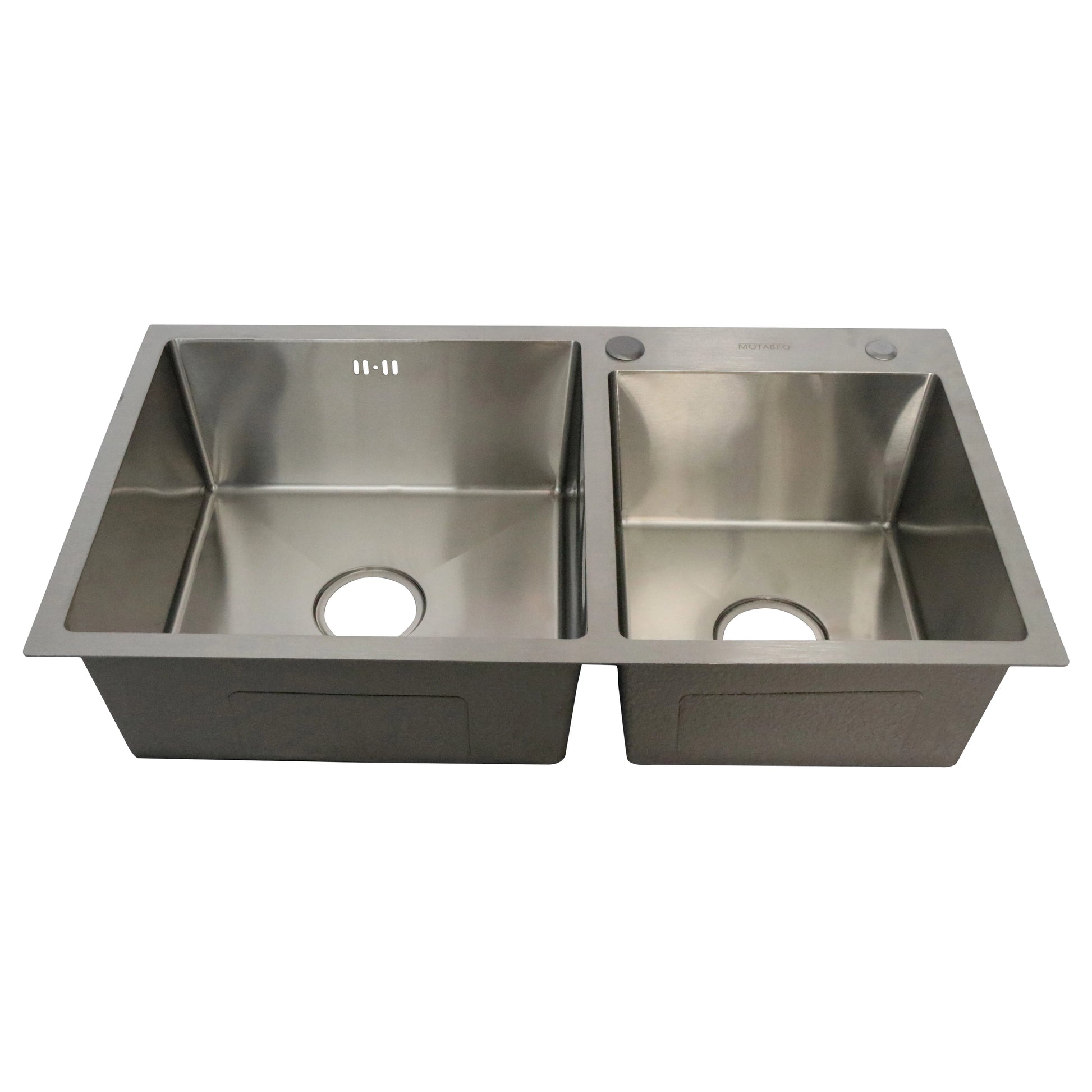 STAINLESS STEEL DOUBLE BOWL SINK