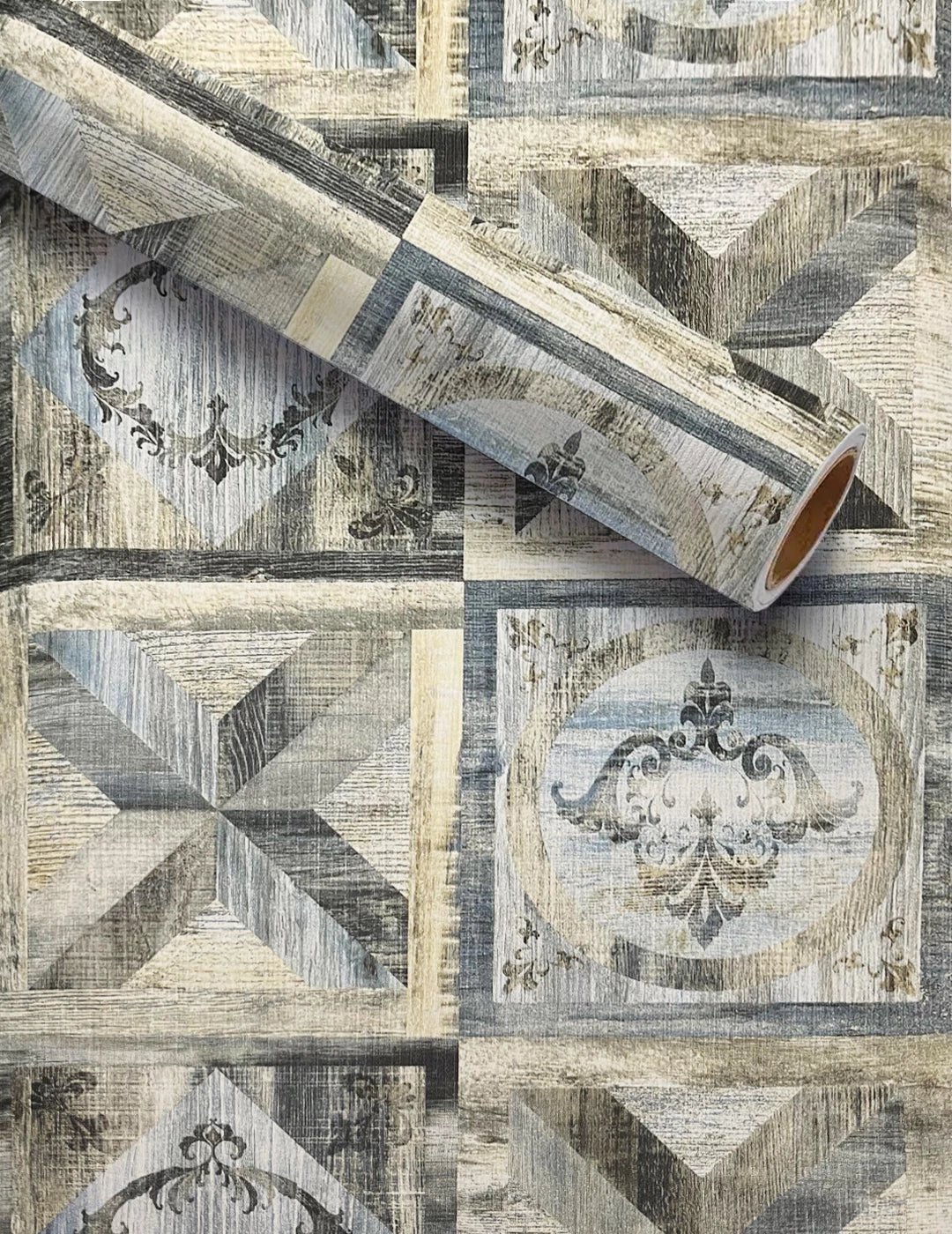 LATTICE RUSTIC VINTAGE WALLPAPER