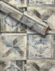 LATTICE RUSTIC VINTAGE WALLPAPER