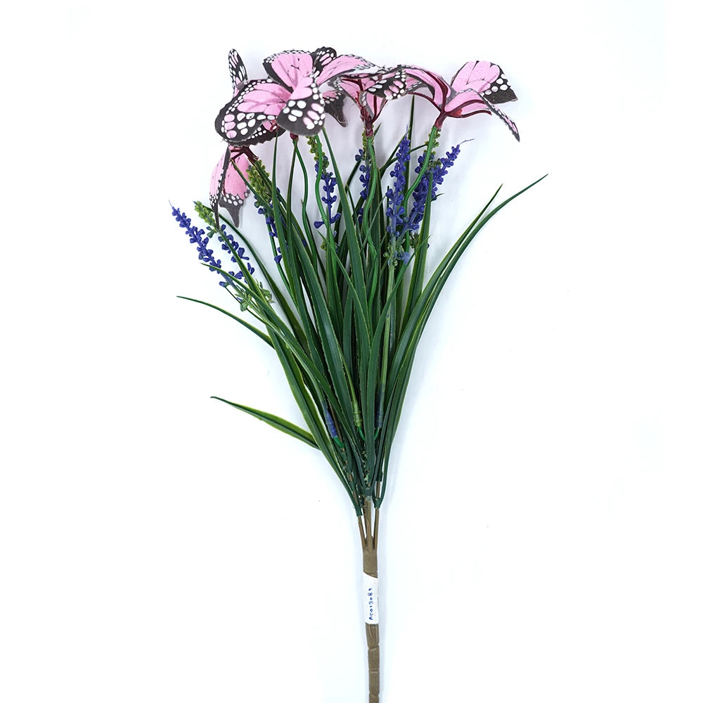 BUTTERFLY BLOOM ARTIFICIAL FLOWER BUNCH - PINK