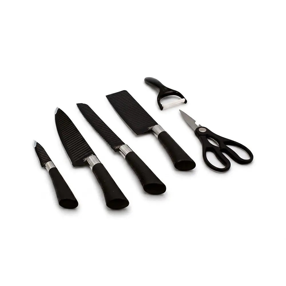 Kitchen Knife Set with Peeler and Scissors