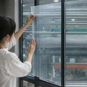 Linen Texture Glass Sticker – Decorative Privacy Window