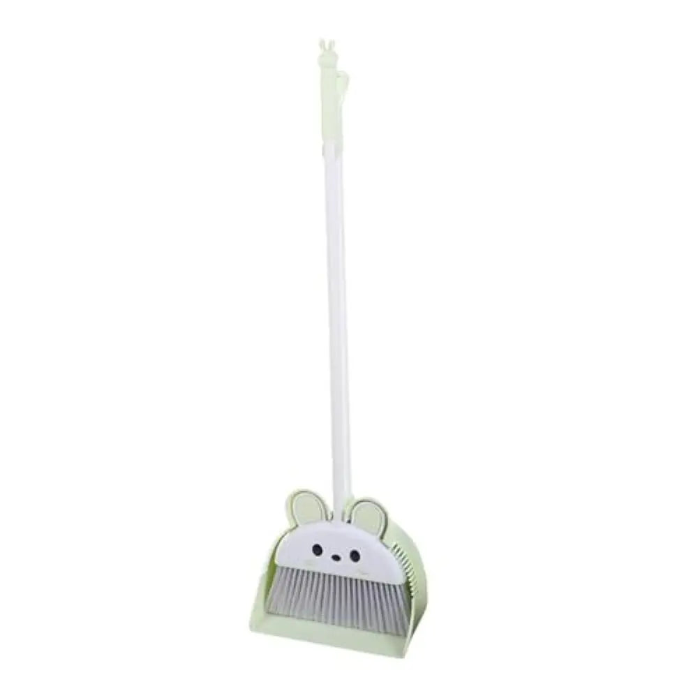 Long Handle Bunny Broom and Dustpan Set