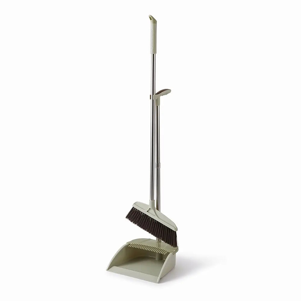 Long Handle Broom and Dustpan Set