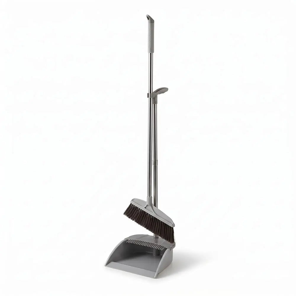 Long Handle Broom and Dustpan Set