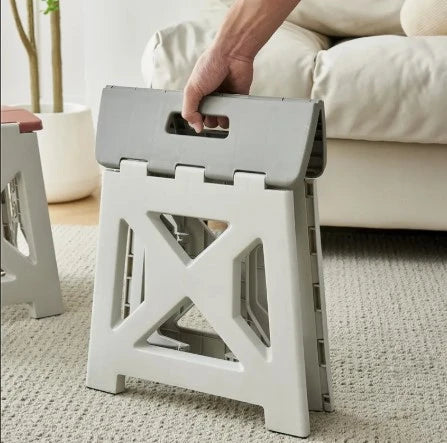 SPACE-SAVER MULTIPURPOSE HEAVY-DUTY FOLDING STOOL
