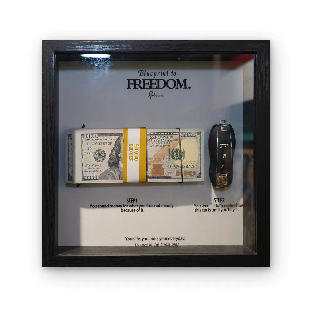 Luxury Goals Shadow Box Frame Wall Art