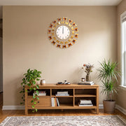 Luxury Gold Butterfly Crystal Wall Clock