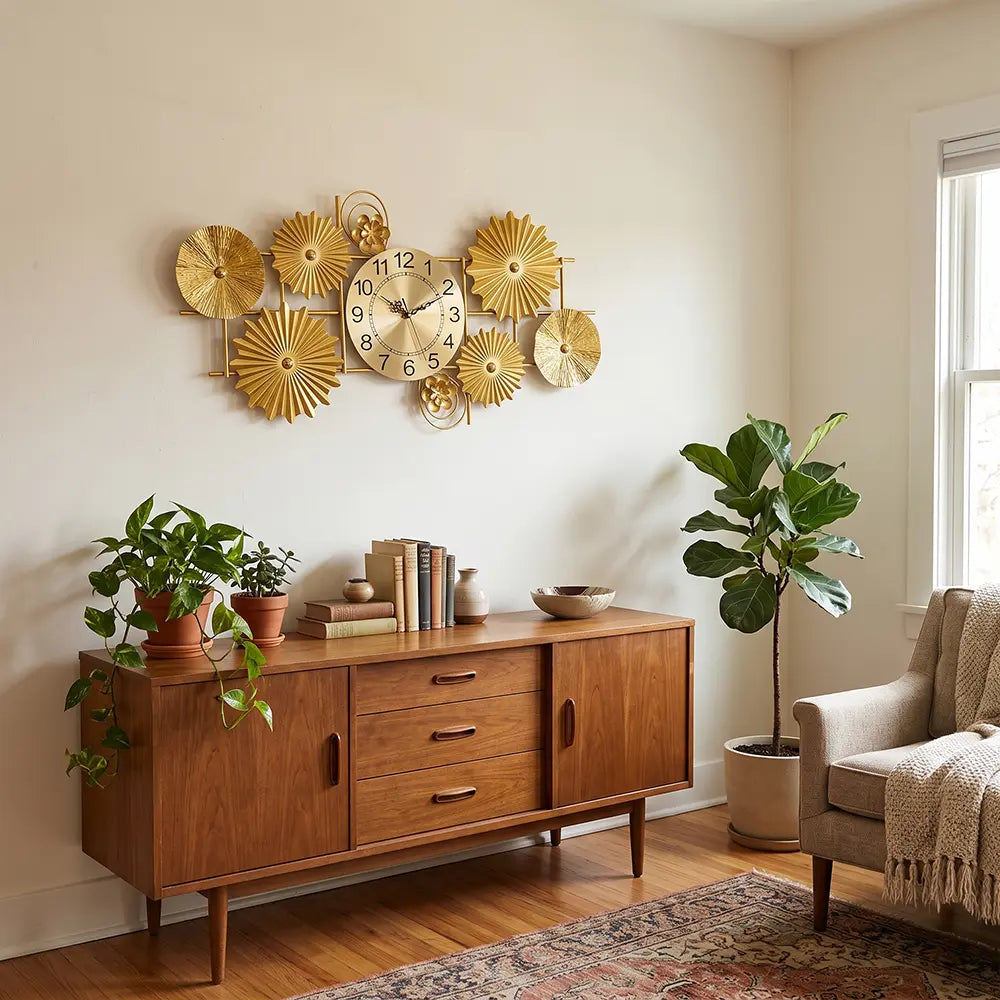 Luxury Golden Decorative Wall Clock