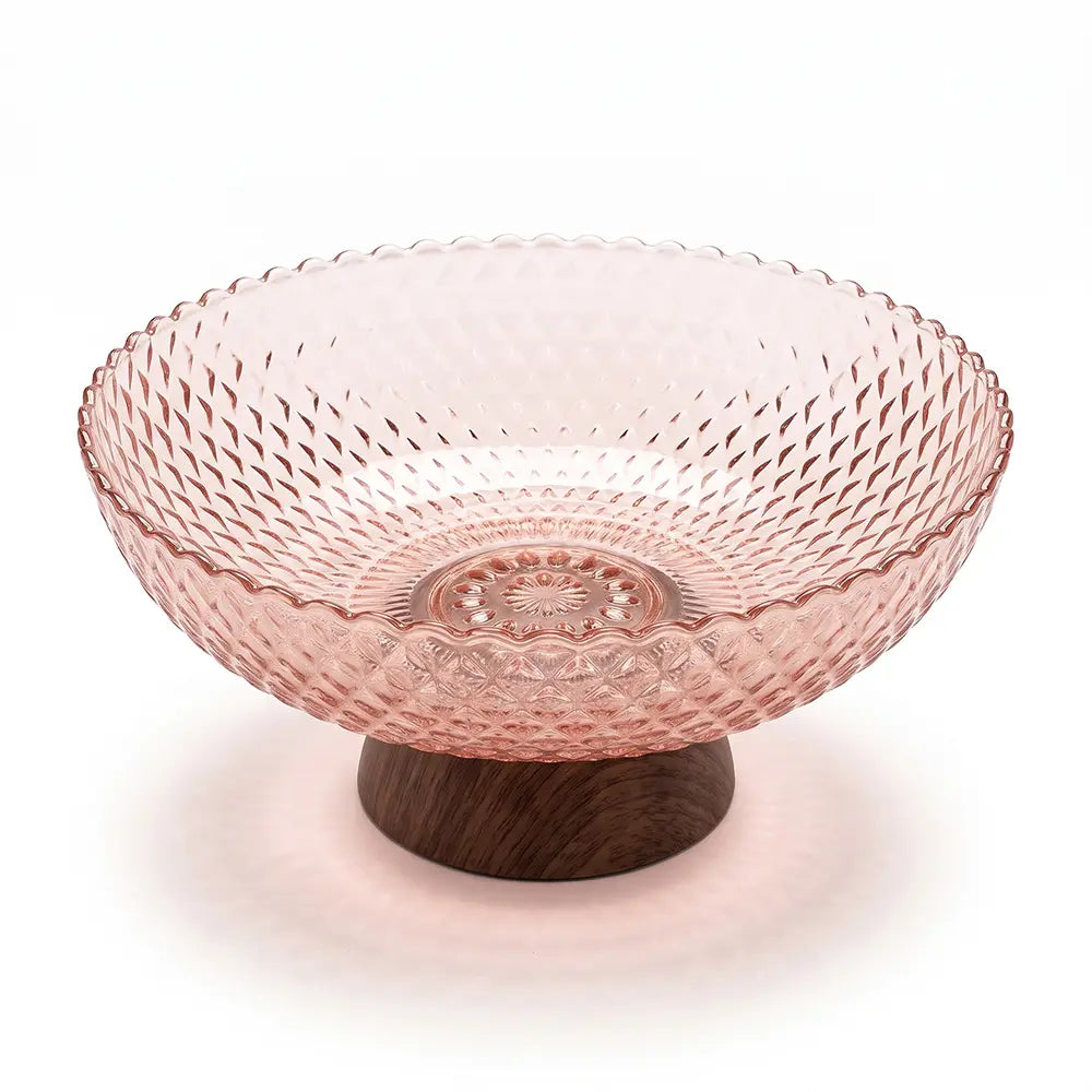 Decorative Crystal-Style Fruit Bowl