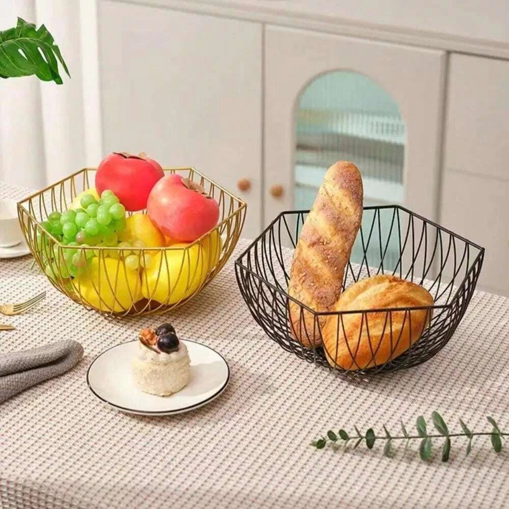 GOLD MAJESTIC IRON STORAGE BASKET