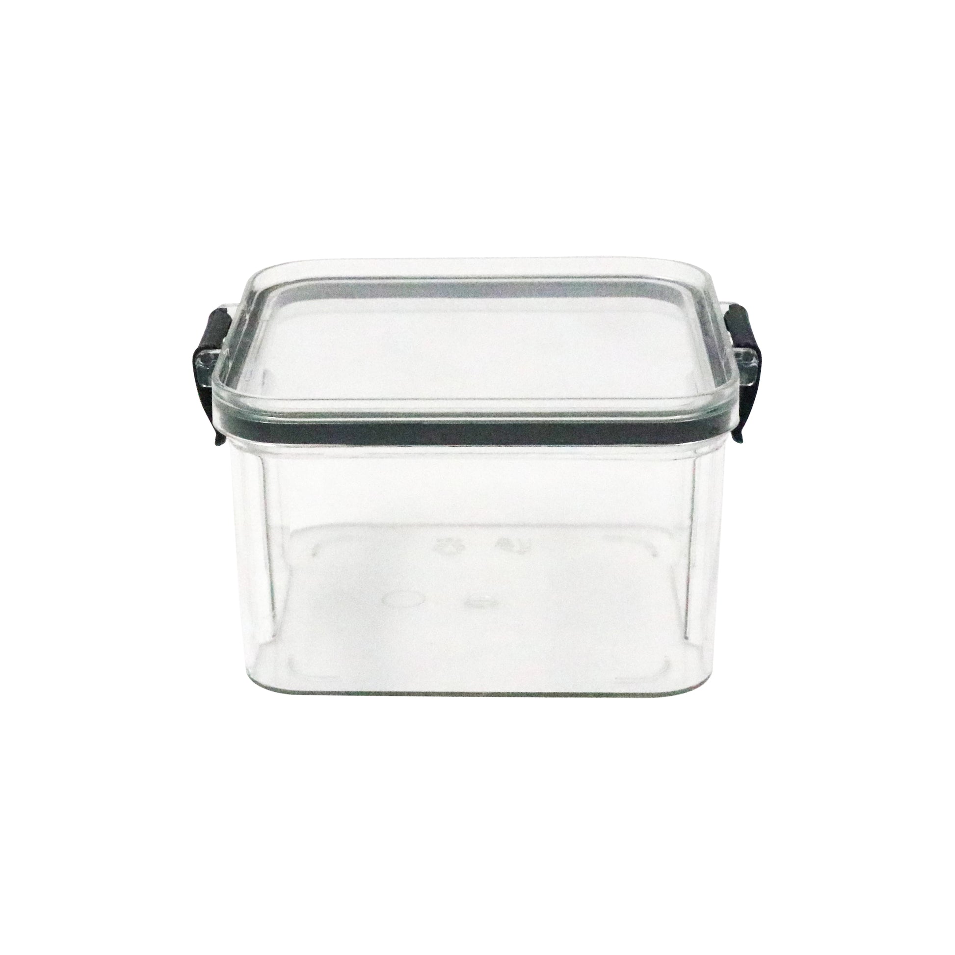 AIRTIGHT SQUARE CLEAR STORAGE CANISTER