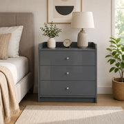 Mattoni Modern Grey Chest of Drawers